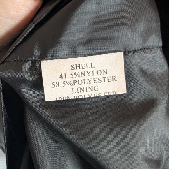 Calvin Klein Black Ruffle Trim Lightweight Blazer Jacket Evening Size Large - Picture 13 of 14